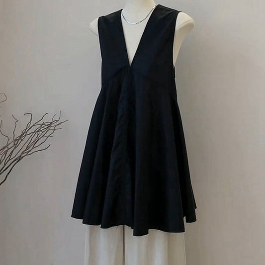 【tops】VネックノースリーブタンクトップF7540