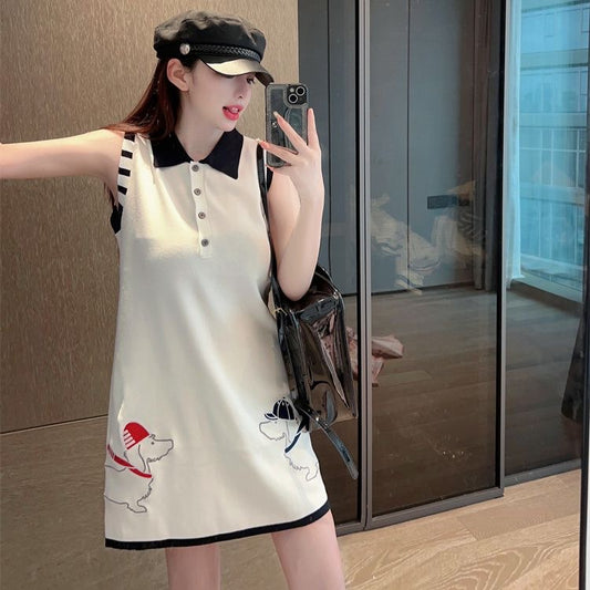 【dress】POLOネックデートワンピースF7647