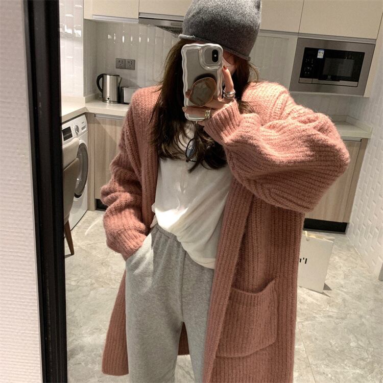 【outer】ロング丈ニットカーデ　M27074