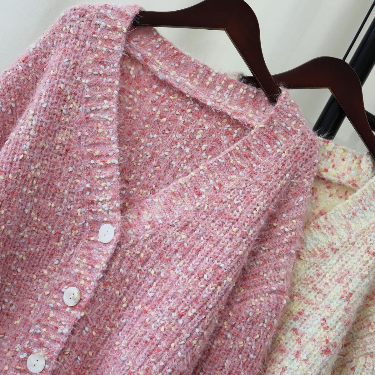 【outer】Vネックニットカーデ　M18541