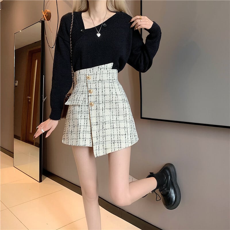 【bottoms】今季マストバイ!気質満点レトロスウィートデザイン不規則ショートパンツ G5127