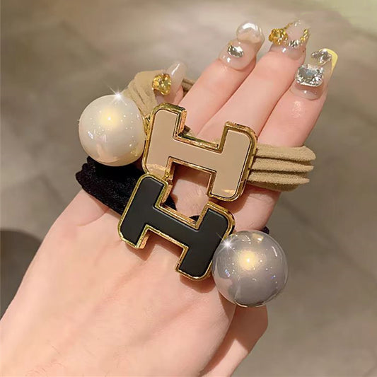 【小物】2色パールシュシュヘアゴムG22249