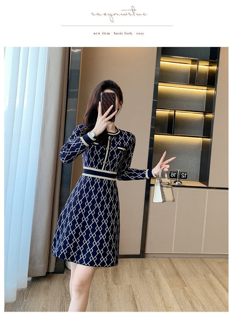 【dress】ニットワンピース　M25462