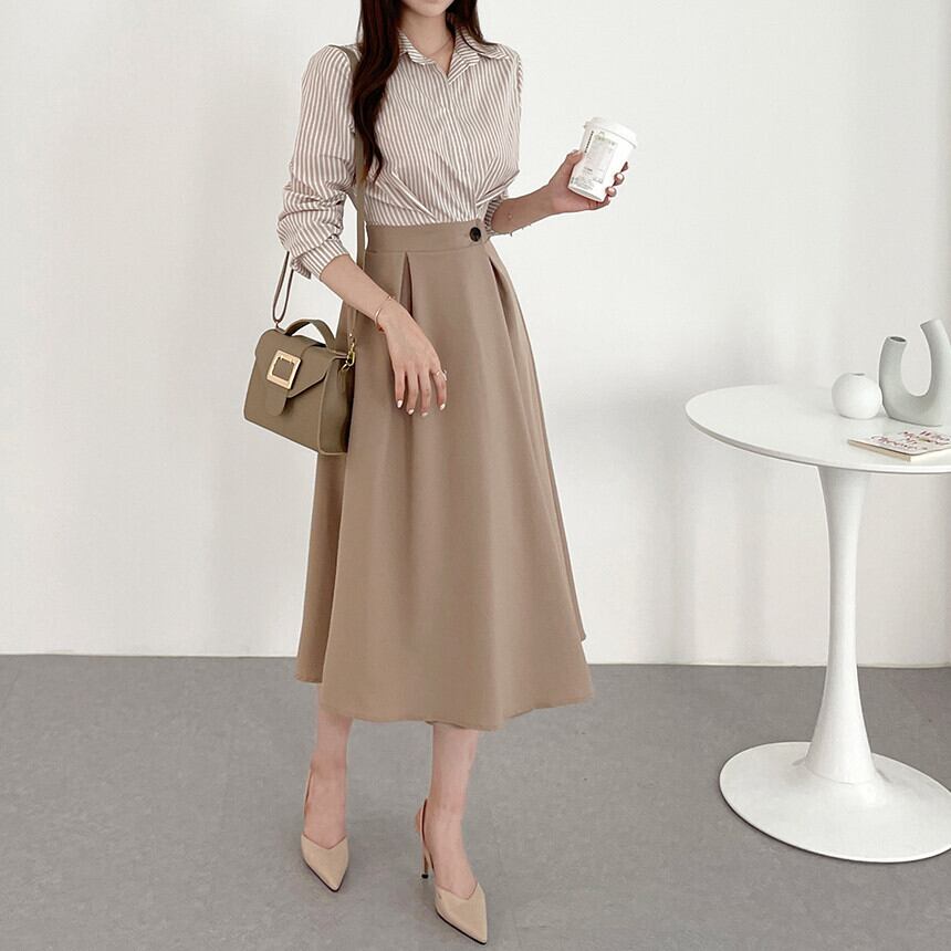 【dress】切り替えシャツワンピース　M29587