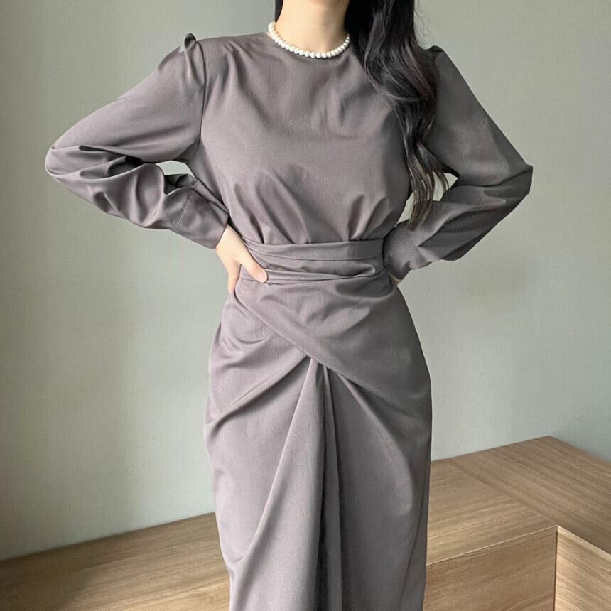 【dress】クルーネックワンピース　M29550