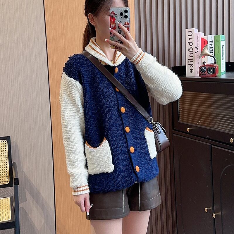 【outer】アウトポケットニットカーデ　M18516