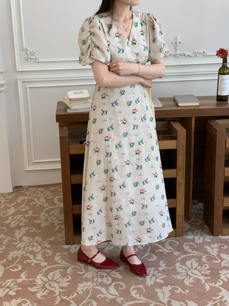 【dress】花柄ワンピース　M24741