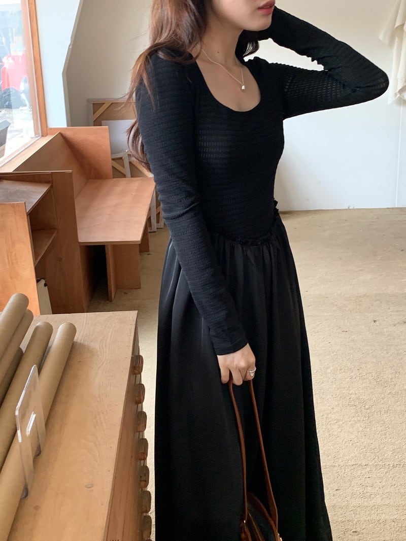 【dress】切り替えワンピース　M25711