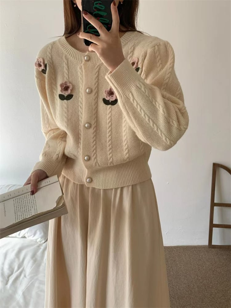【outer】ニットカーデ　M25975