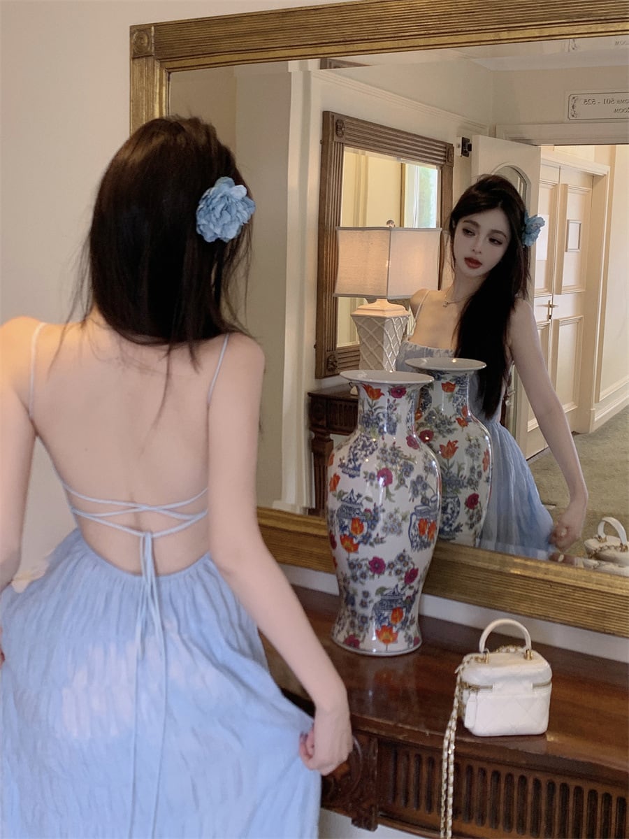【dress】バックレスキャミワンピース　M25000