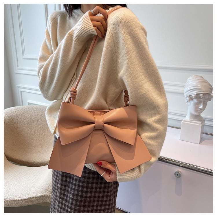 【小物】リボン秋冬新作オシャレファッションメッセンジャーバッグ G3485