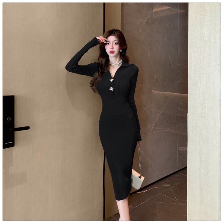 【dress】ニットワンピース　M25497