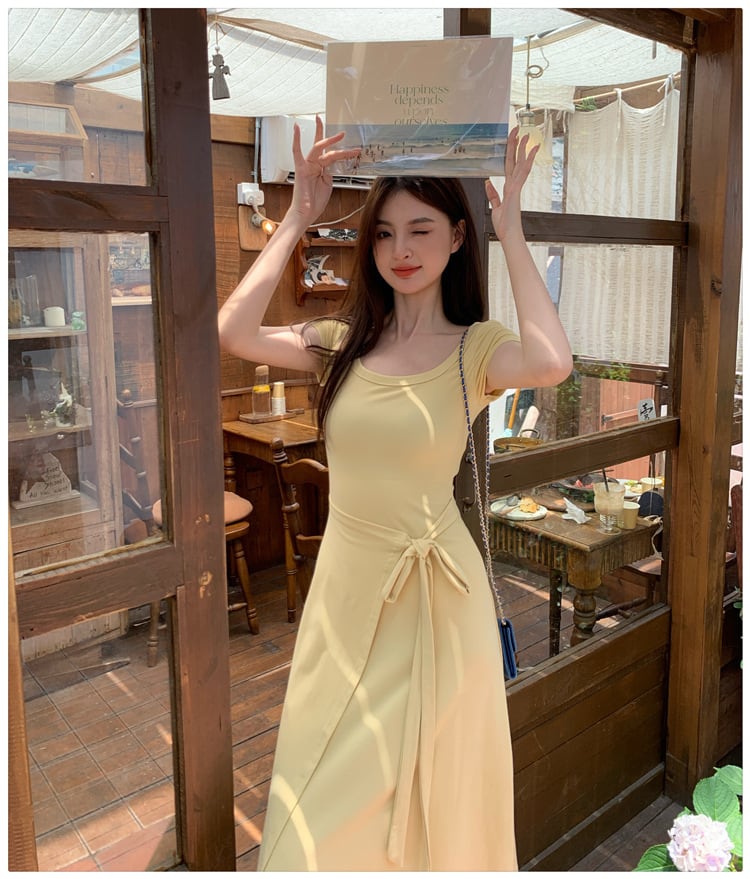 【dress】無地ワンピース　M24655