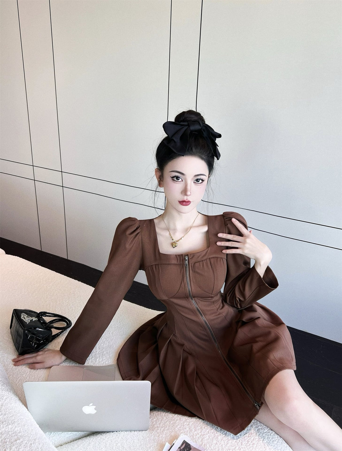 【dress】ファスナーワンピース　M27408