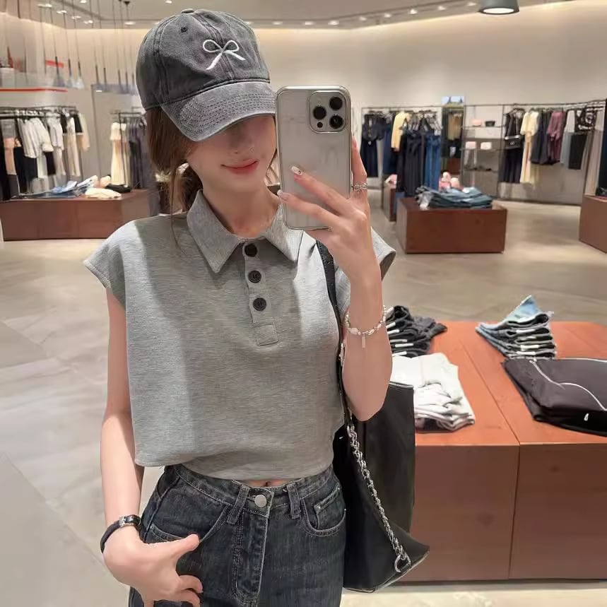 【tops】POLOネックTシャツ　M23916