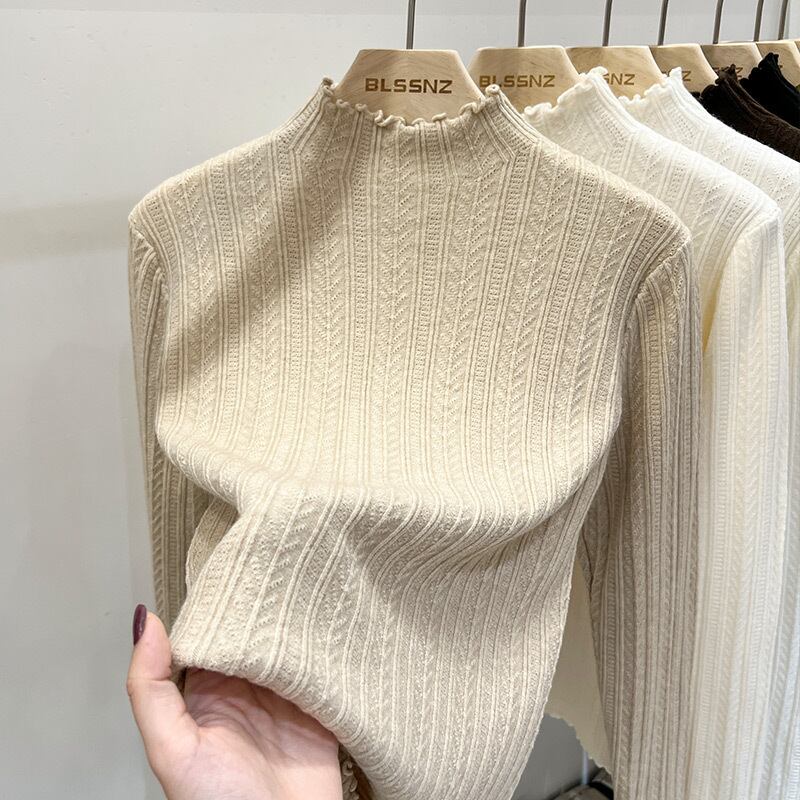 【tops】フリルニットトップス　M18673