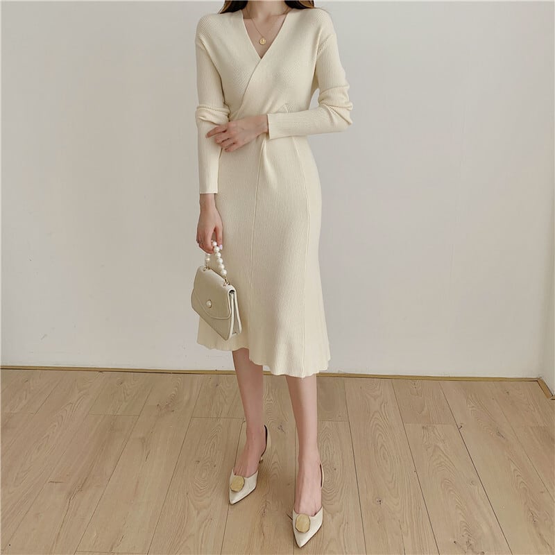 【dress】ニットワンピース　M25539