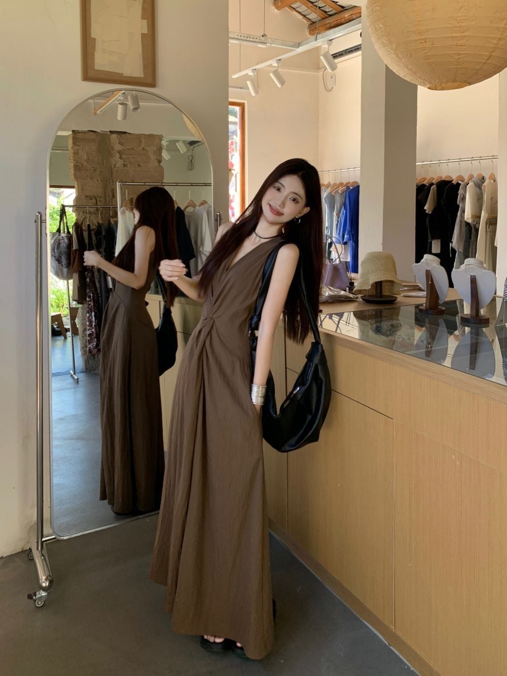 【dress】ロング丈ワンピース　M24826