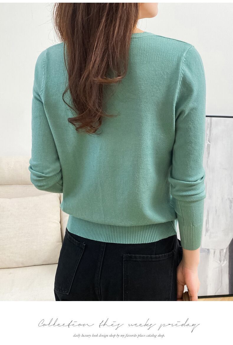 【outer】Vネックニットカーデ　M19164