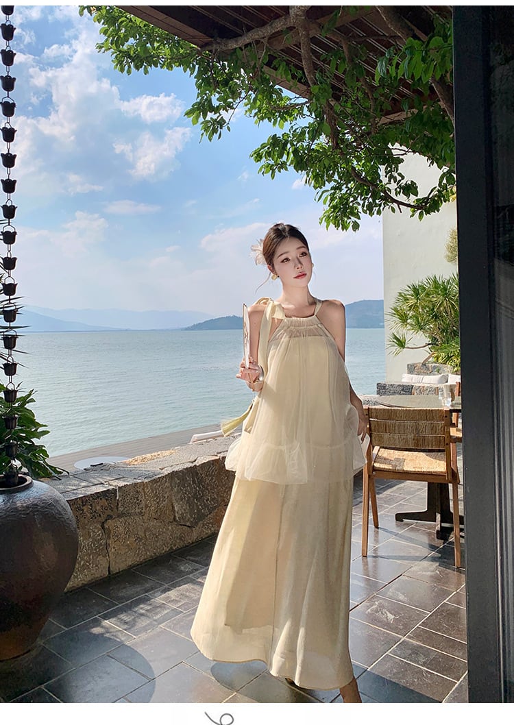 【dress】ホルターネックワンピース　M24764