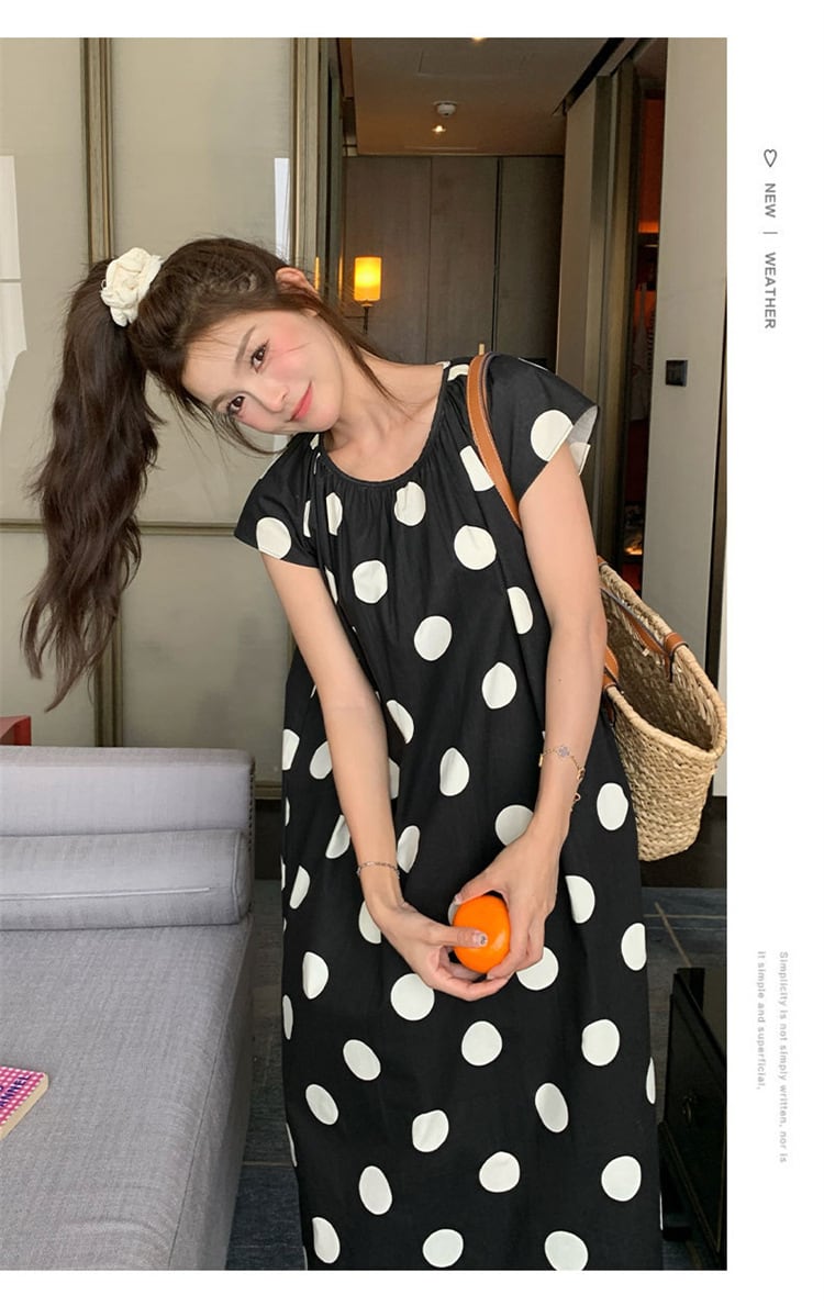 【dress】ドット柄ワンピース　M23927