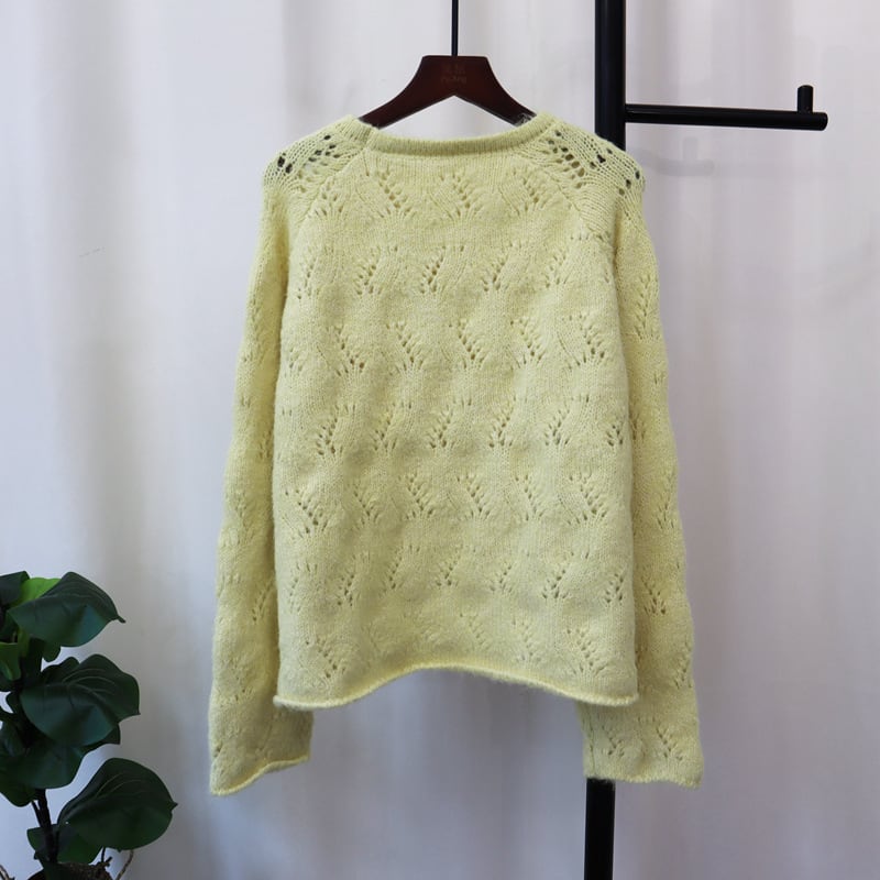 【tops】カットワークニットセーター　M25586