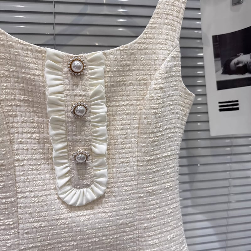 【dress】ツイードベストワンピース Q8163