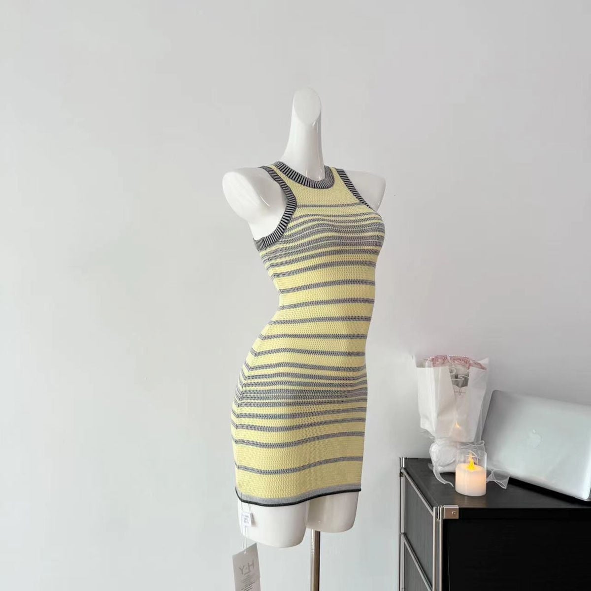 【dress】ニットベストワンピース　M24471