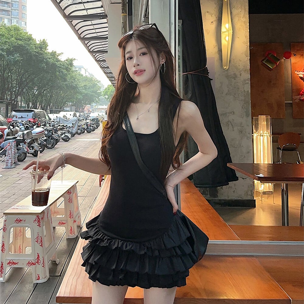 【dress】フリルキャミワンピース　M29802