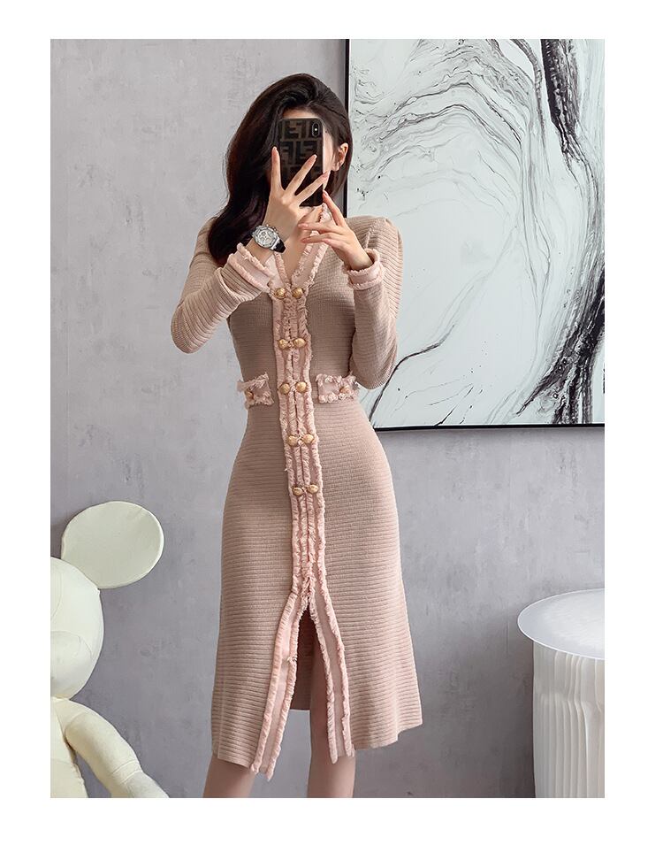 【dress】ボタンデザインワンピース　M19105