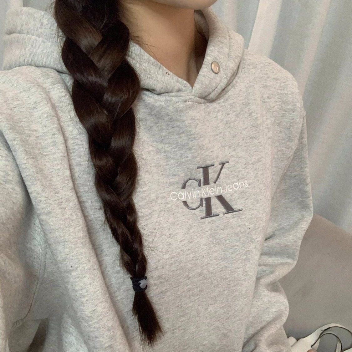 【tops】フード付き長袖パーカーF8111