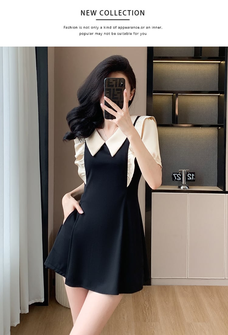 【set】ドールカラーワンピース+ショートパンツ２点セットG20671