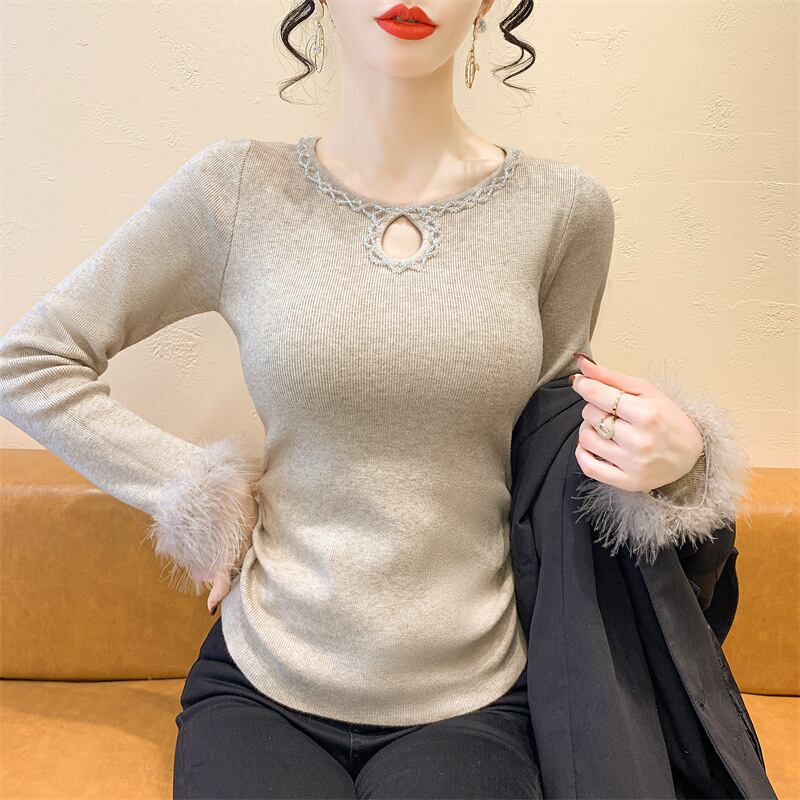 【tops】ファーニットトップス　M28219