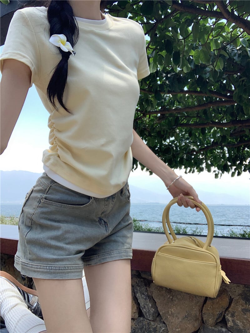 【tops】切り替えTシャツ　M25122