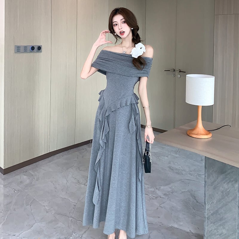 【set】不規則 イレギュラーTシャツ×スカートセット　M24767