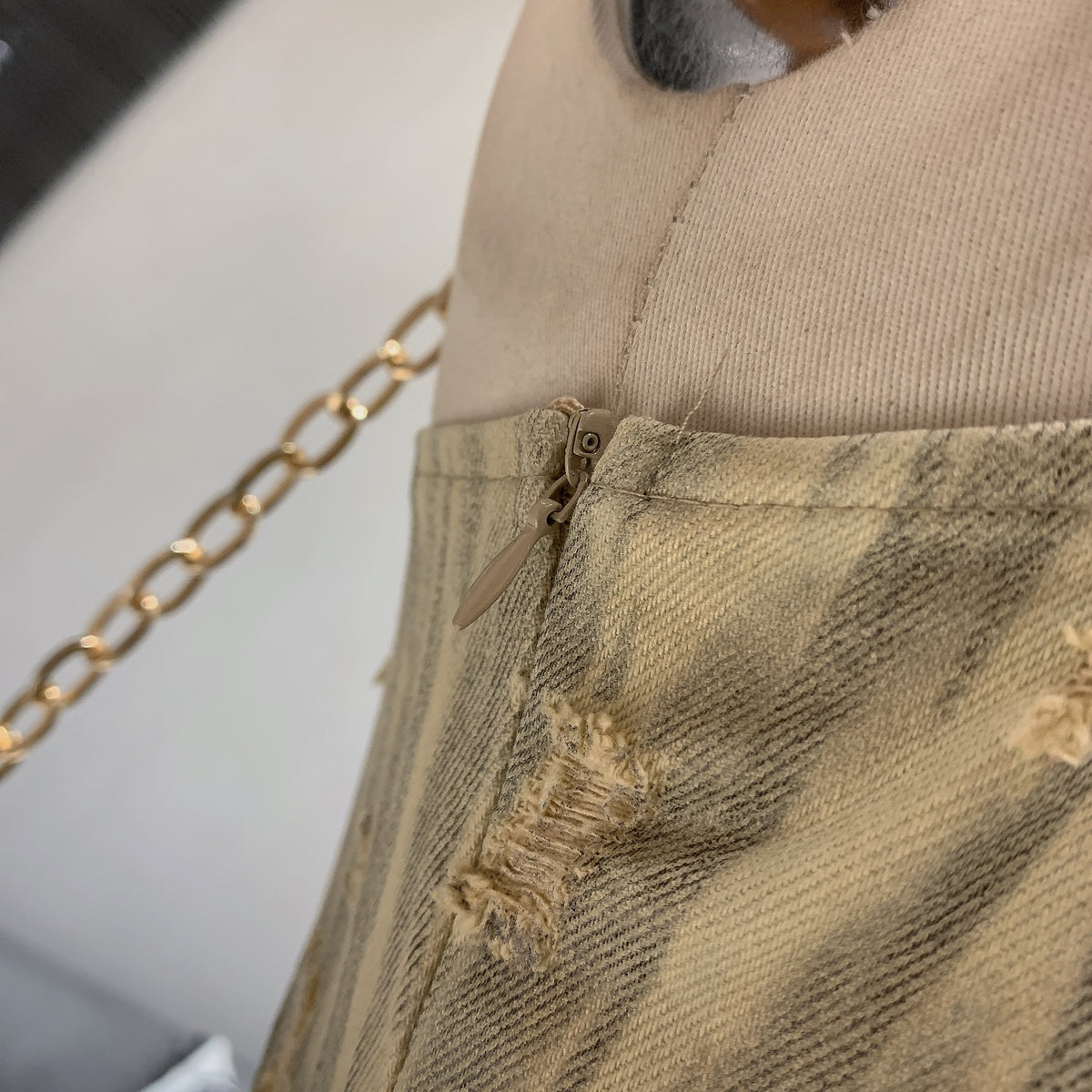 【dress】デニムキャミワンピース　M25022