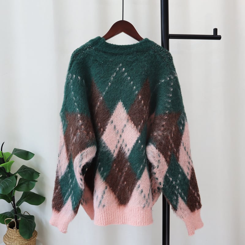 【tops】ダイヤモンドニットセーター　M28094