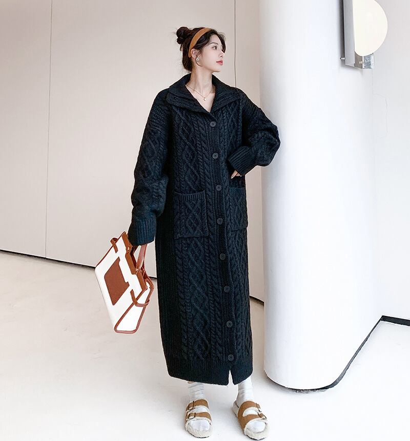 【dress】ロングニットワンピース　N2187