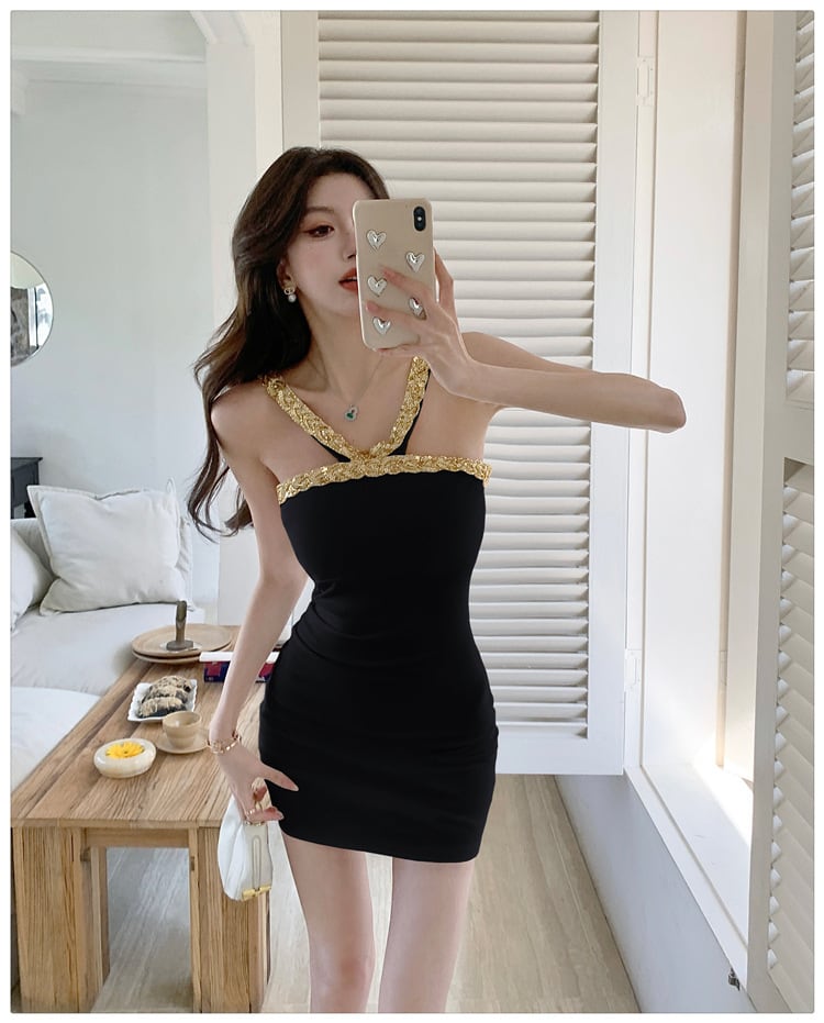 【dress】ビジューワンピース　M28834