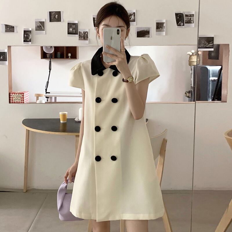 【dress】パフスリーブワンピース G20505