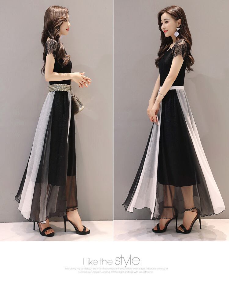 【dress】ファッション気質満点エレガントプリント体型カバー着痩せワンピース G0533