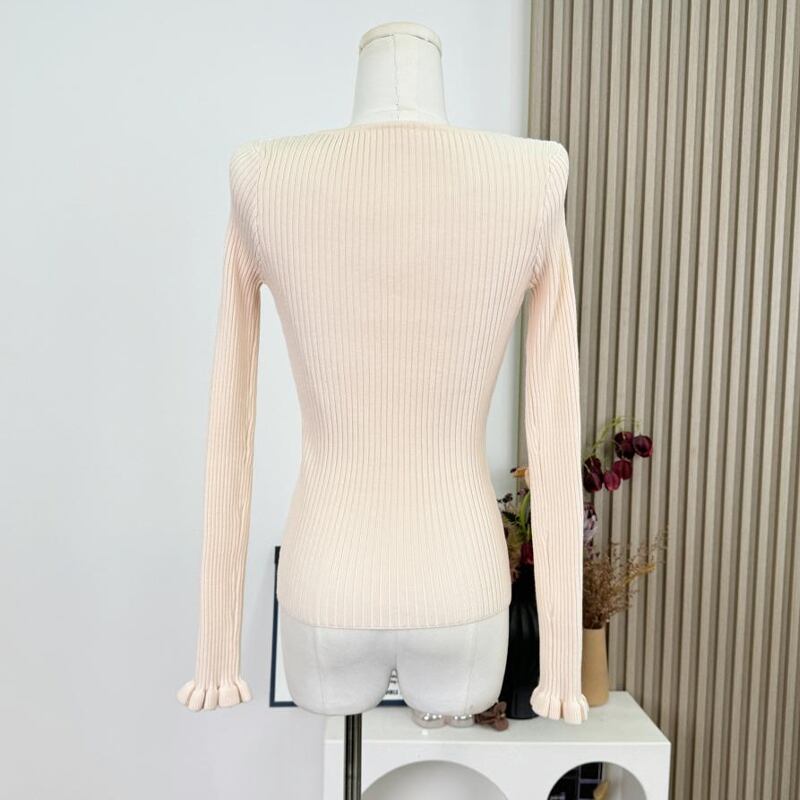 【tops】Vネックニットトップス Q7615