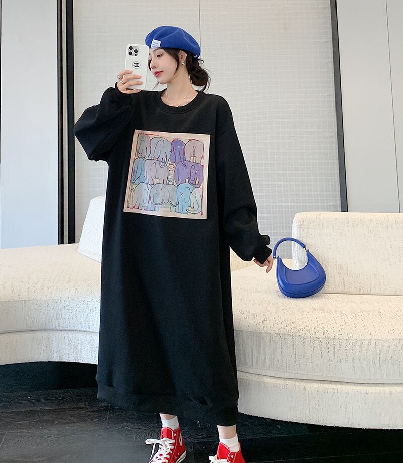【dress】裹起毛カジュアルワンピース　M18582