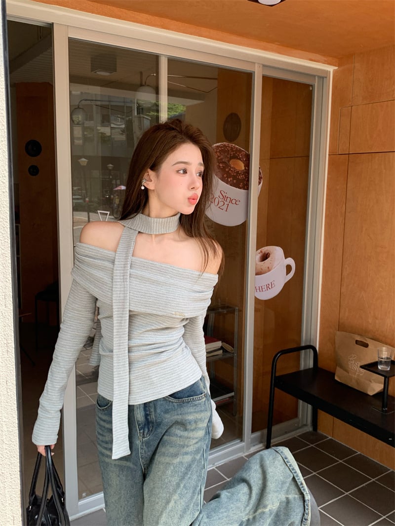 【tops】オフショルダートップス　M27995