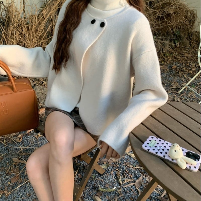 【outer】ニットコート　M25587