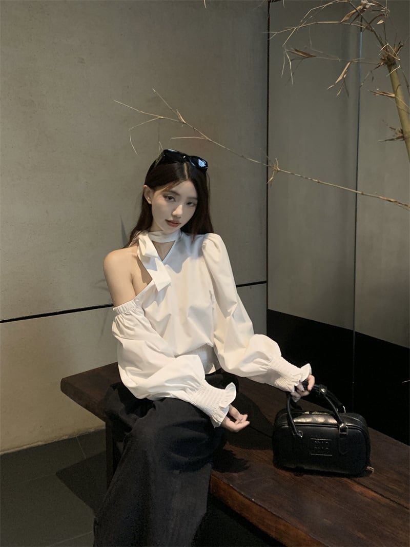 【tops】オフショルダートップス　M25543