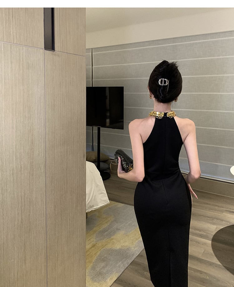 【dress】ホルターネックワンピース G20086