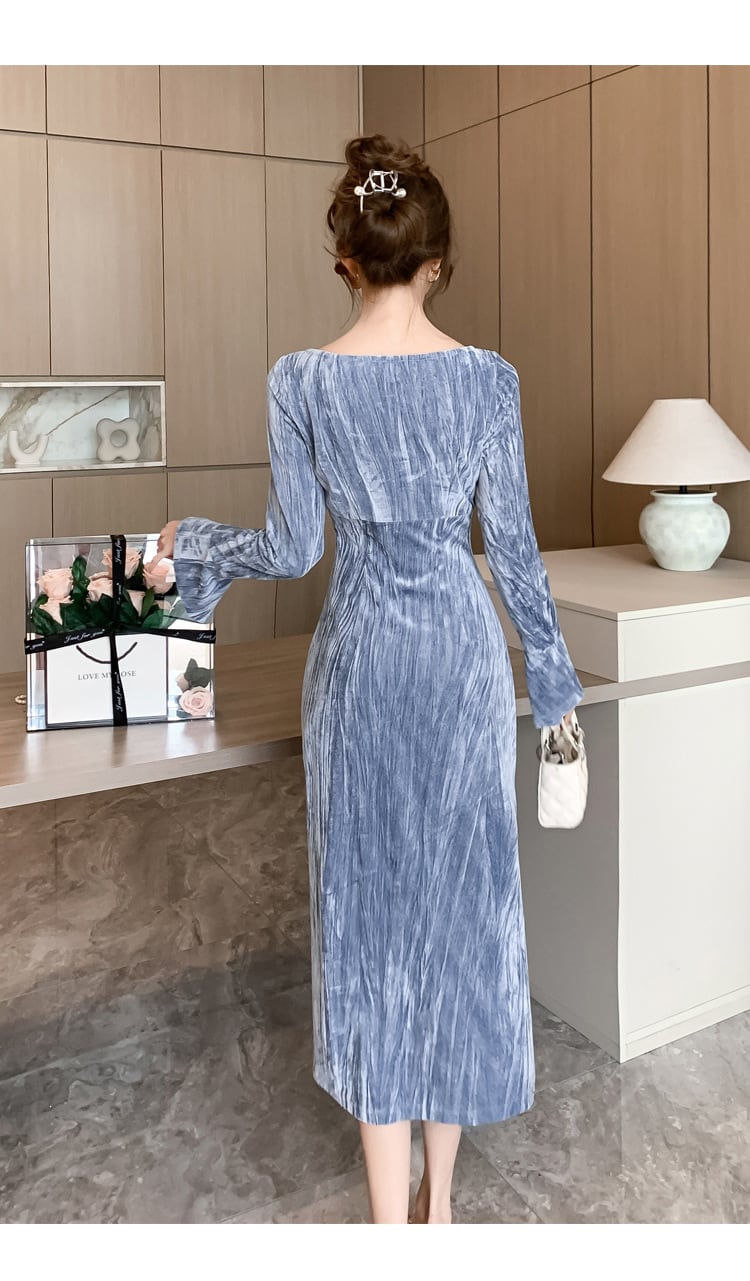 【dress】スリットワンピース　M28544