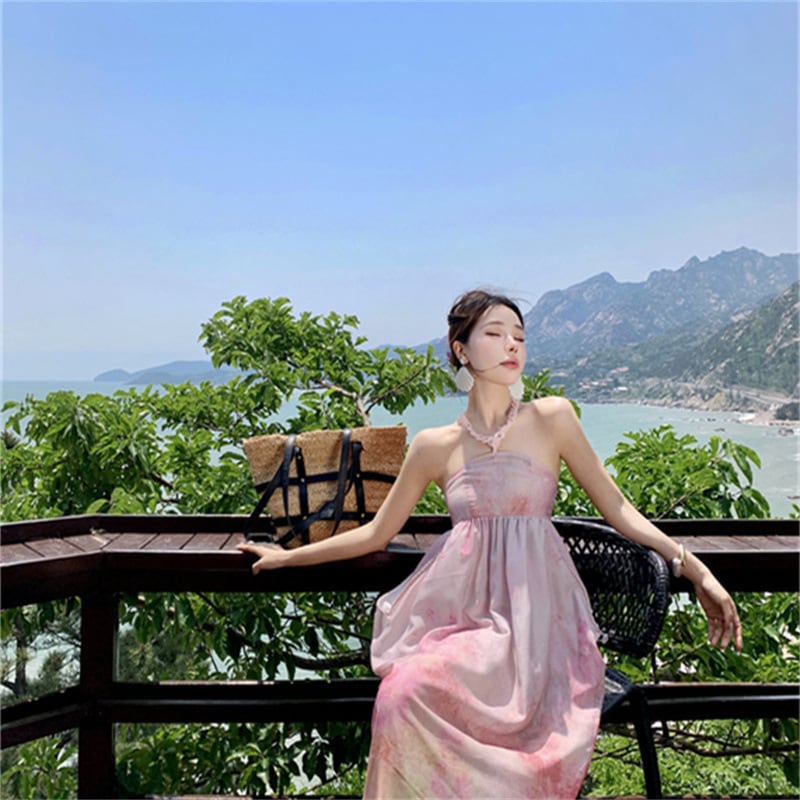 【dress】プリントワンピース　M25187
