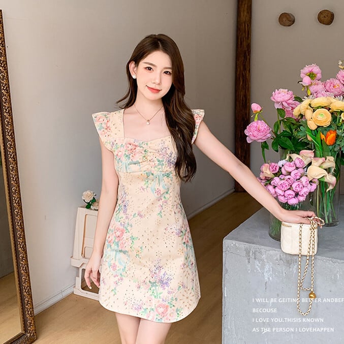 【dress】プリントワンピース　M23953